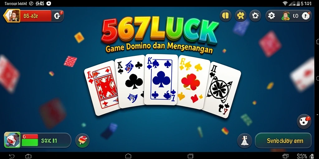 Screenshot utama 567LUCK menampilkan aksi seru permainan Domino.