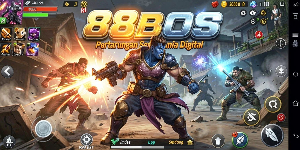 Tampilan gameplay seru yang intens di 88BOS.