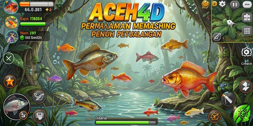 Screenshot gameplay ACEH4D yang menampilkan pengalaman memancing seru.