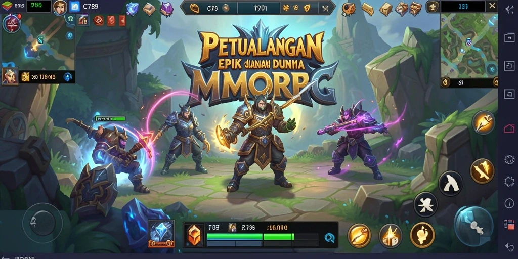 Menampilkan aksi seru dan grafis menakjubkan dalam gameplay MMORPG.
