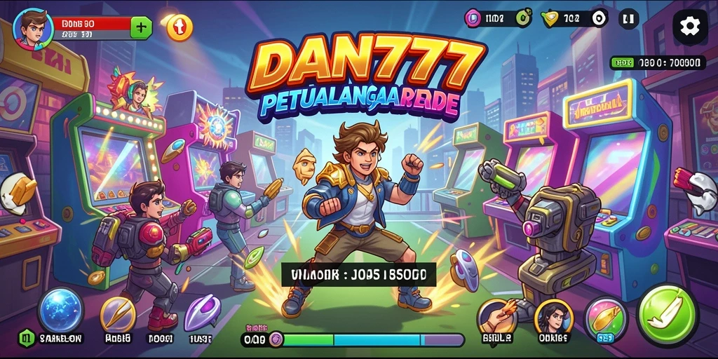 Tangkapan layar DAN777 menunjukkan gameplay menantang yang penuh warna.