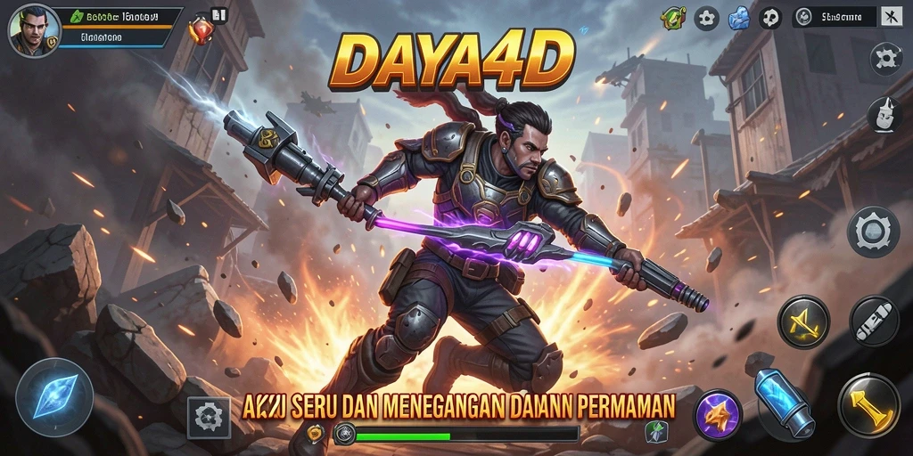 Tangkapan layar utama menunjukkan aksi mendebarkan dalam DAYA4D.