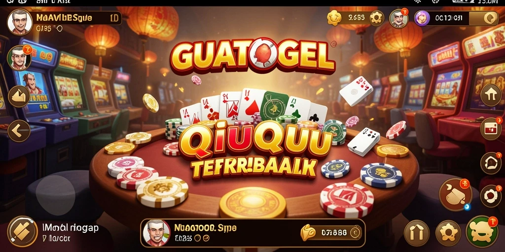 Tampilan seru gameplay QiuQiu GUATOGEL yang mengasyikkan.