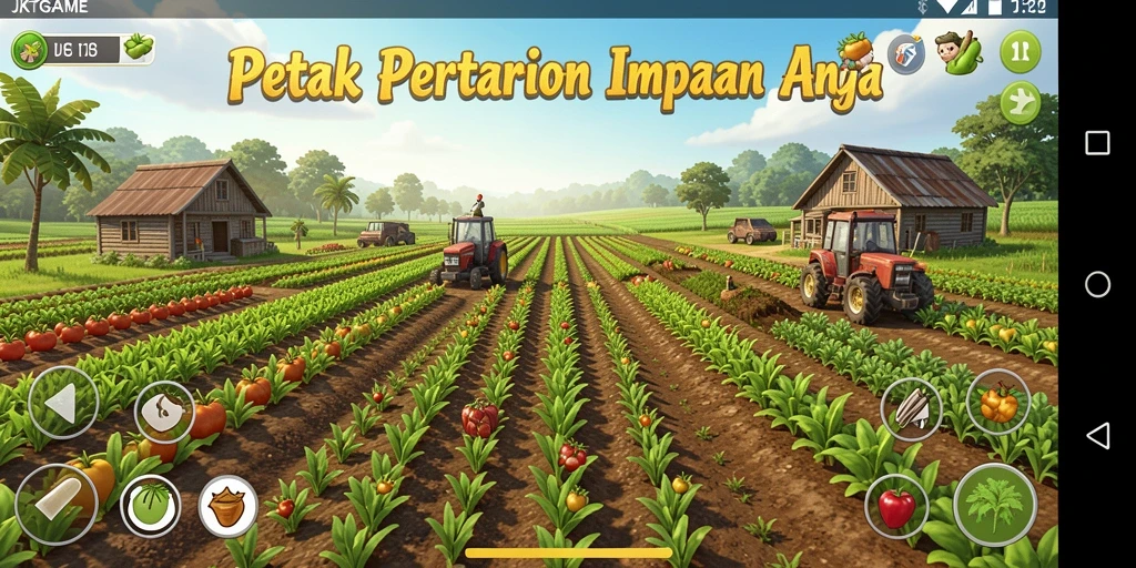 Tampilan screenshot utama JKTGAME yang menunjukkan keindahan pertanian.