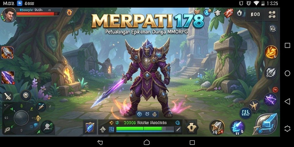 Tampilan gameplay menarik dalam dunia petualangan MMORPG.