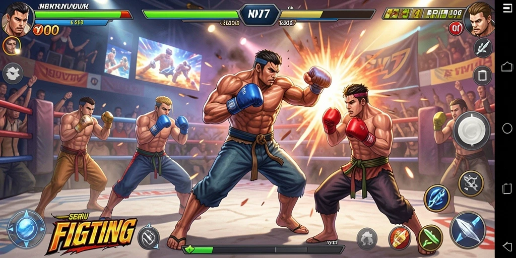 Gameplay mendebarkan dalam NV77 yang menghadirkan pertarungan seru.