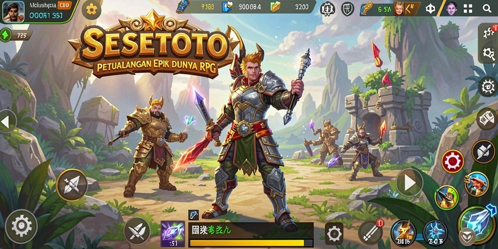 Tampilan gameplay SESETOTO yang mendebarkan dan penuh strategi.