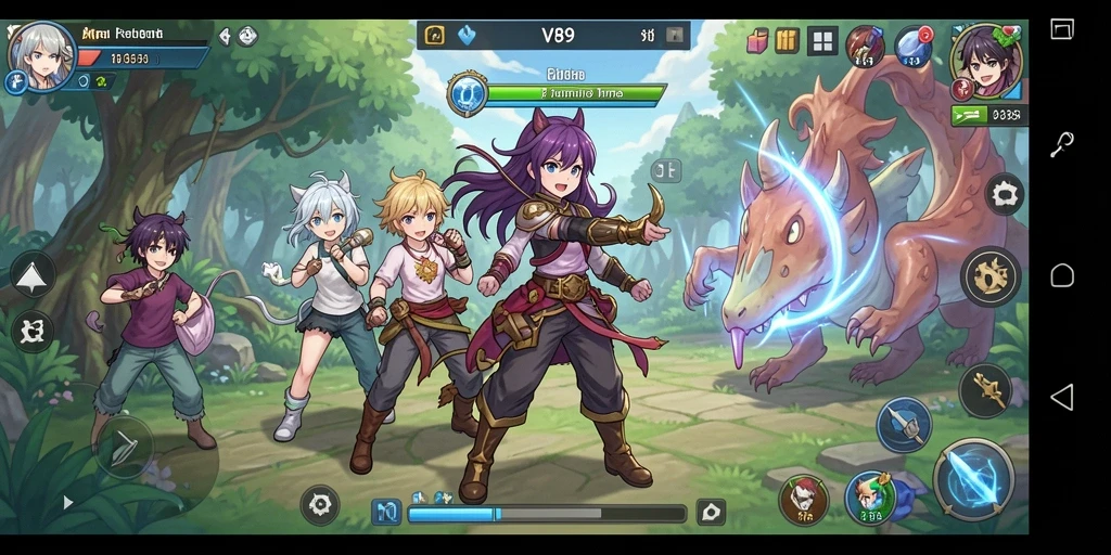 Gameplay V89 yang imersif dalam dunia Anime.
